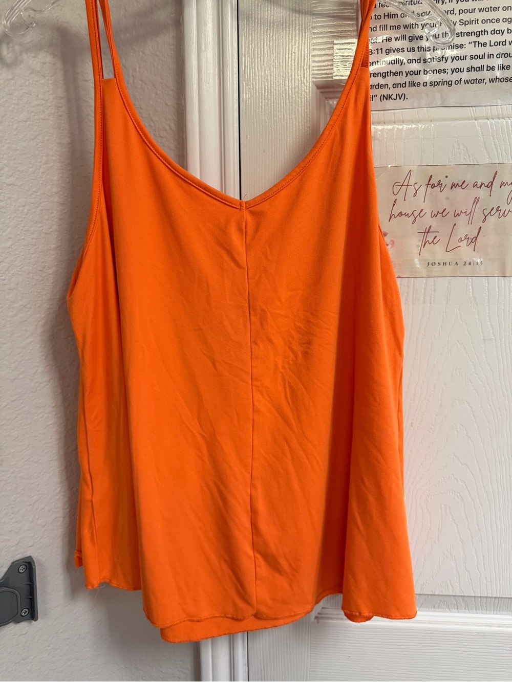 SHEIN Bright Orange Spaghetti Strap Camisole